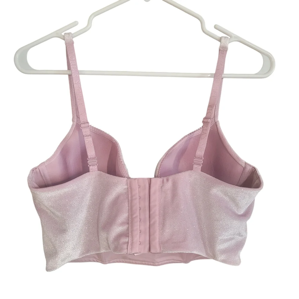 Victoria's secret lined velvet bra,long line,corset,bustier - Picture 3 of 15